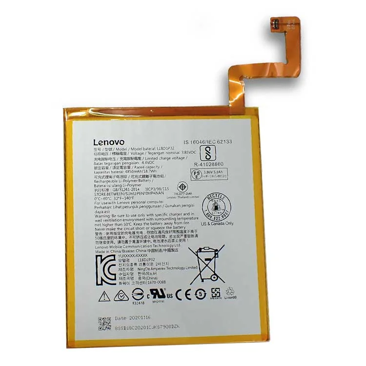 Lenovo L18D1P32 Tablet Battery