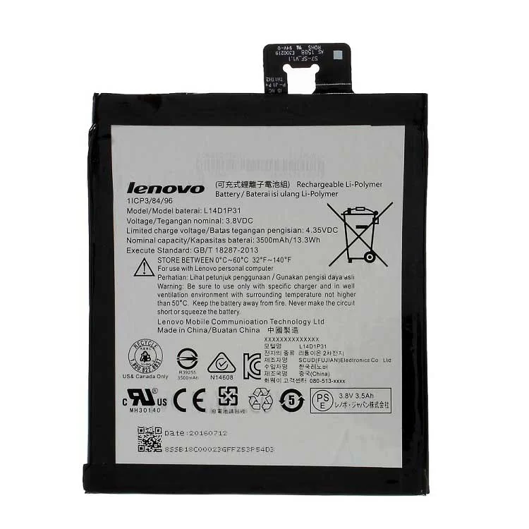 Lenovo L14D1P31 Cell Phone Battery